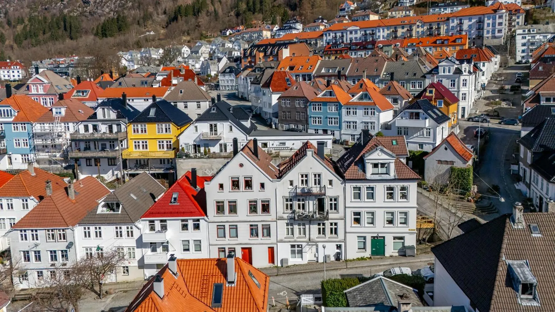 Green oasis with balcony and sunset view Bergen